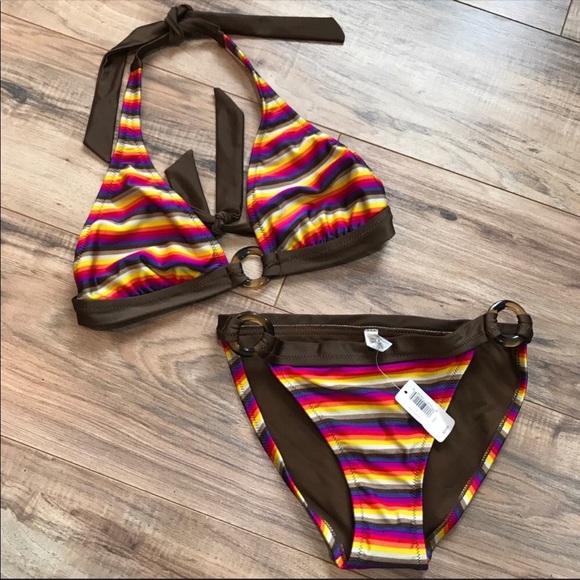 aerie Other - ‼️S🚫LD‼️ NWT Aerie Bikini Set Swimsuit Multicolor